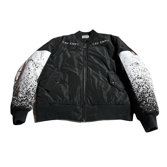 Cav Empt Speckles Bomber Jacket Size L Large Spellout - Picture 1 of 16